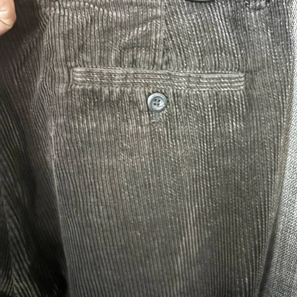 Louis Raphael Men's‎ Corduroy Pants - Charcoal